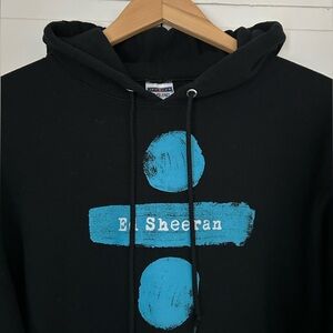 Ed Sheeran Divide Tour Women's Size M Long Sleeve Fleece Lined Drawstring Hoodie